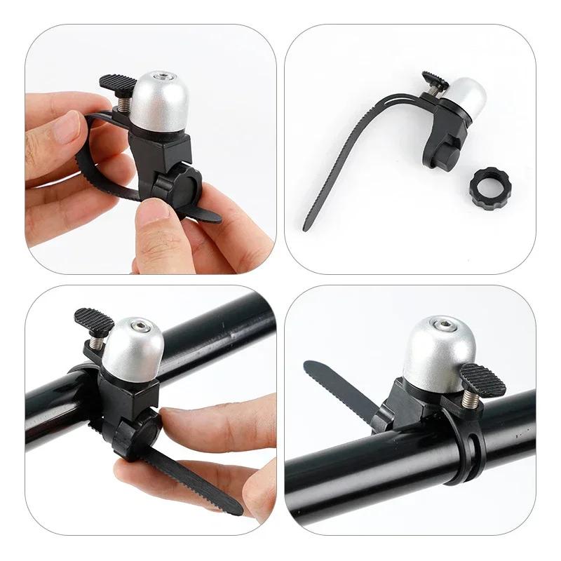 Bicycle Bell Handlebar Mountain Bike Copper Alloy Mini Retro Bell Safety Warning Pick Strike Horn Scooter Road MTB Accessories