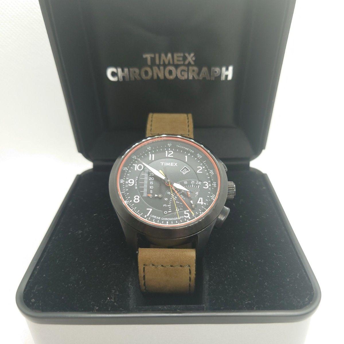 Good Condition TIMEX Intelligent Quartz Linear Indicator T2P276 Men s Watch with Case Working Item