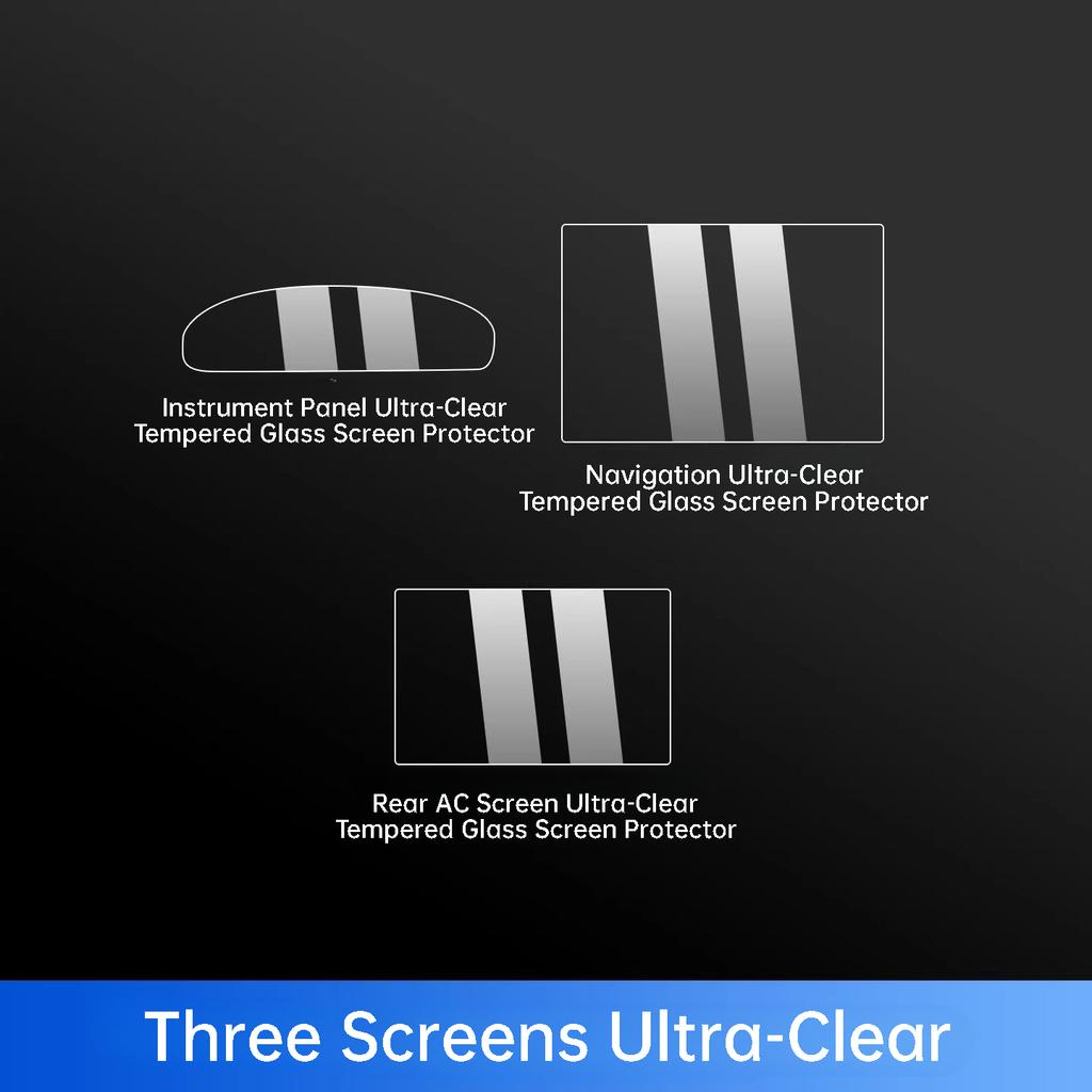 For Zeekr 001 2026 Car Center Console Protective Film Navigation Screen Tempered Film Interior Modification Accessories
