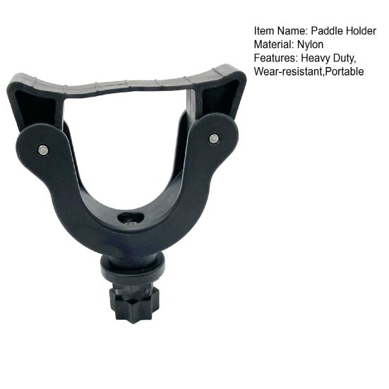 Uchwyt na wiosło kajakowe Uniwersalny, wytrzymały, łatwy w montażu, czarny, solidny, miniaturowy uchwyt na wiosło do łodzi kajakowej, akcesoria do kajaków
