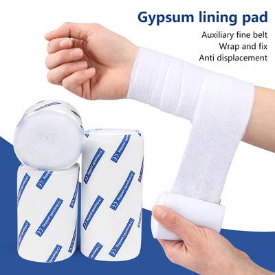 1 Rulle Medicinsk Bomull Ortopedisk Gipsvaddering Gipsfoder Bandagerulle Gips Ren Bomullsdyna För Ortopedisk Fixering
