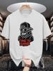 Hipster Skull Time To Shine Graphic Unisexs Crew Neck T Shirt Cool Street Slogan Print Short Sleeve Casual Cotton Summer Tops