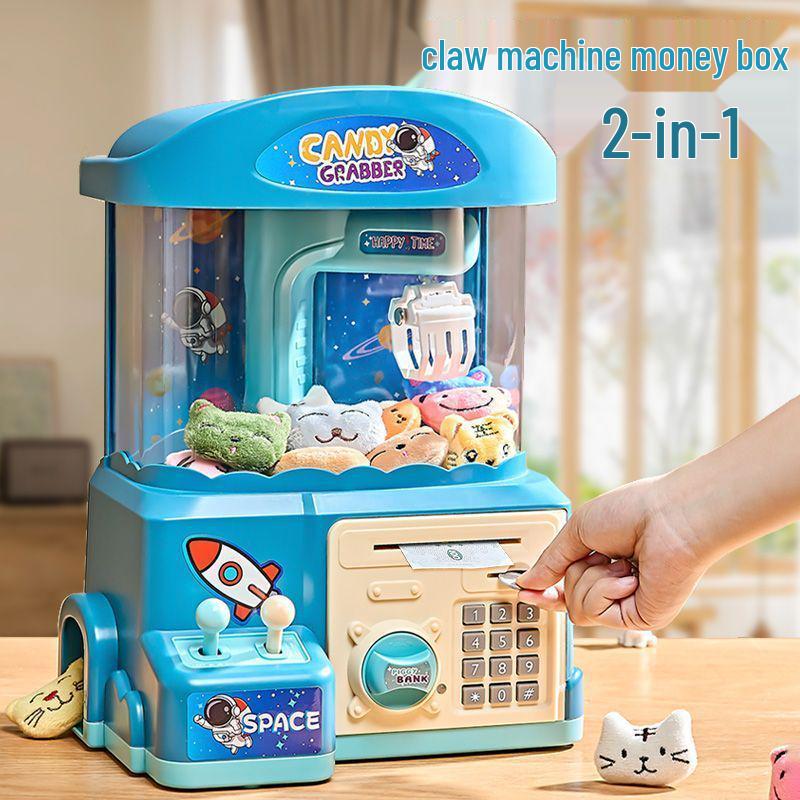 Kids' Piggy Bank Claw Machine Toy Set – Educational Birthday Gift for Girls Ages 3-6