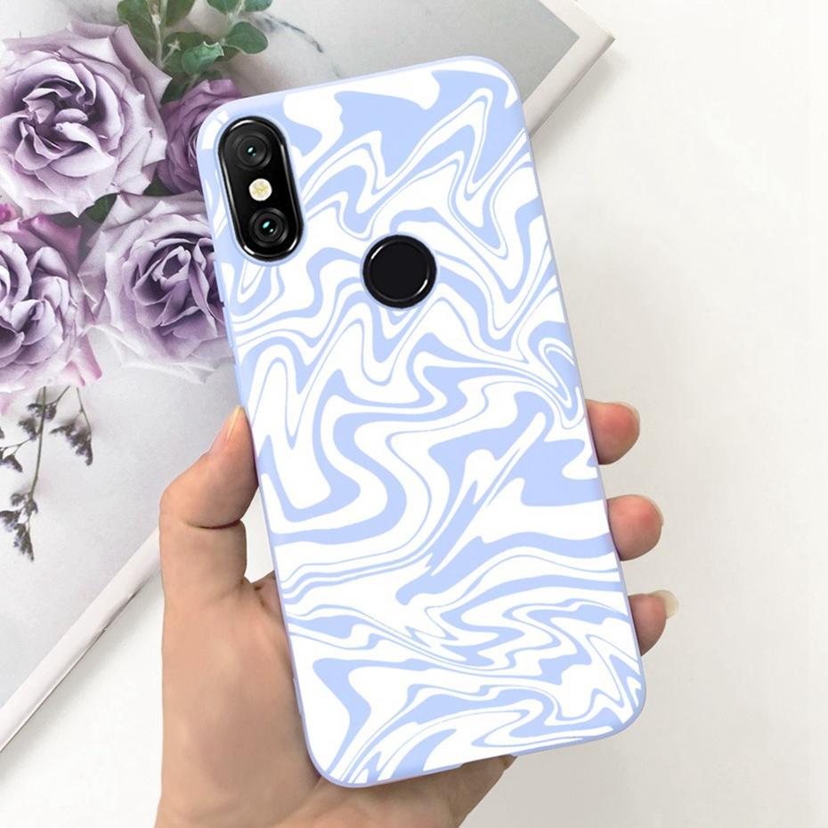 Fashion Phone Case For Xiaomi Mi A2 Lite 5.84" Candy Color Soft Silicone TPU Bumper For Xiaomi Mi A2lite Back Cover