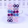 12 Pairs Fashion Multicolor Resin Flower Ear Stud Earrings Set Women Jewelry