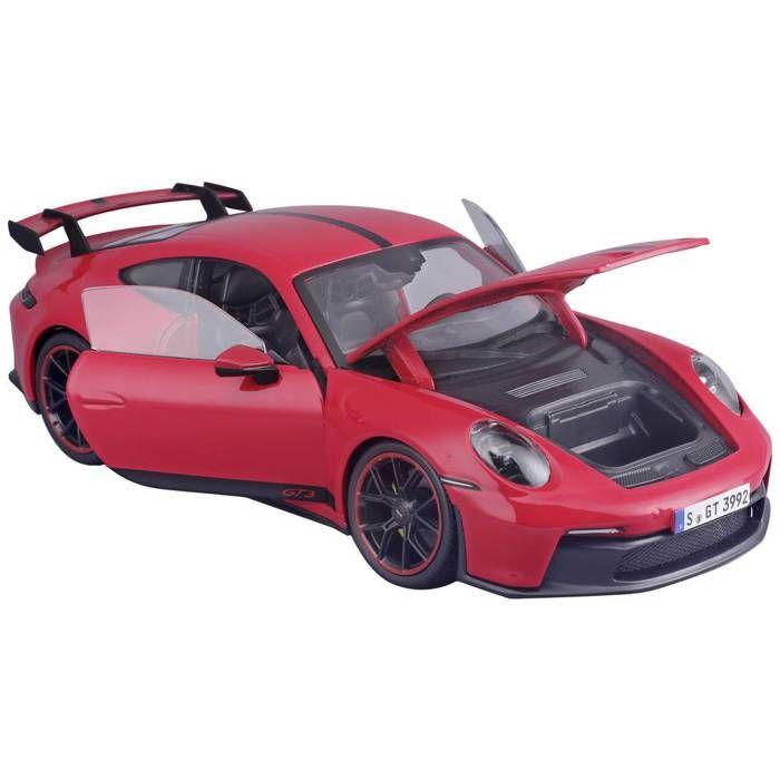 Miniatures montées - Porsche 911 GT3 Rouge avec bande 2022 1/18 Maisto
