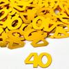15g/Bag Digital Gold Confetti Glitter Number 18/21/30/40/50/60/70 Paper Scraps Birthday Party Anniversary Wedding Decoration