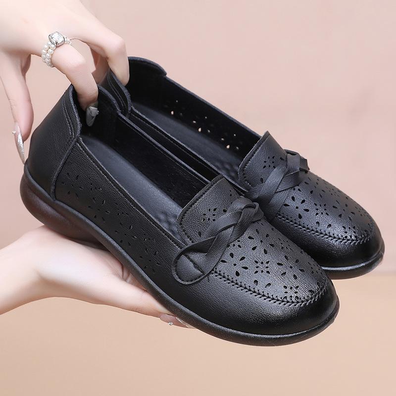 Soft-soled Shoes Sandals Baotou Flat-soled Elderly Women's Hole Shoes Single Shoes Non-slip Comfortable Women's Shoes Summer