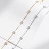 MODIAN 925 Silver Mini Flowers Bracelet Dainty Link Chain Pave Setting CZ For Women Wedding Fine Jewelry Gift