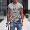 Funny Mens T-shirt Smiling Face New Trendy Summer Fashion Simple Tops 3D Print Loose Casual Short Sleeve T shirts