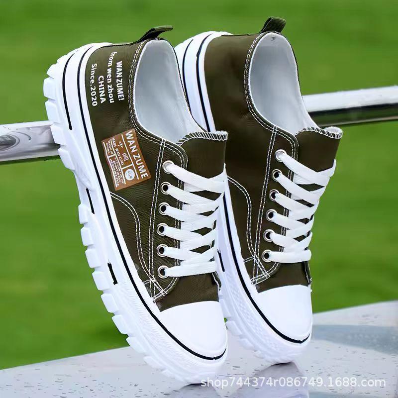 Canvas Shoes Spring and Autumn Breathable Cloth Shoes Soft Sole Non-slip Casual Sports Board Shoes