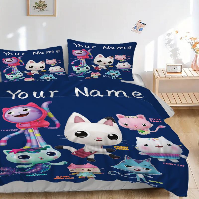 Custom Textile Dollhouse Fun Bedding 3 Piece Set HD Print Duvet Cover Pillowcases for Teens Adult Bedroom Decoration
