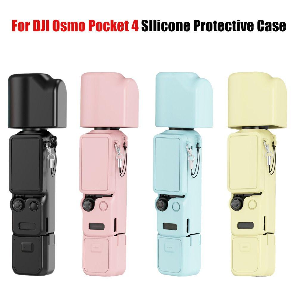 Custodia protettiva in silicone Anti-graffio Anti-caduta Copertura corpo fotocamera Antipolvere Morbida per DJI Osmo Pocket 4