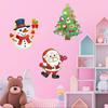 24Pcs Christmas Sticker DIY Cute Exquisite Sticker Children's Toys Christmas Joyful Atmosphere Gift Party Sticker Decoration