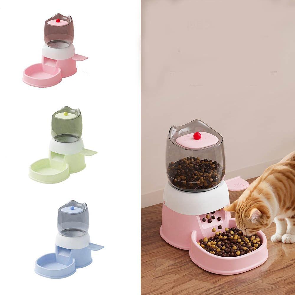 

Detachable Automatic Pet Feeder Dry Wet Separation Dog Food Dispenser Water Fountain Bowl Pet Bowl синій