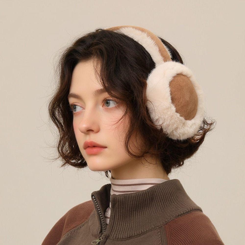 Folding Suede Earmuffs Ear Cap Ear Muffs Soft Ear Mask Girl