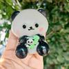 Panda Carino Morbido che Abbraccia Giocattoli di Bambù Giocattolo Elastico per Alleviare lo Stress Decomprimere Giocattolo Divertente Regalo Giocattolo Panda a Rimbalzo Lento da Spremere