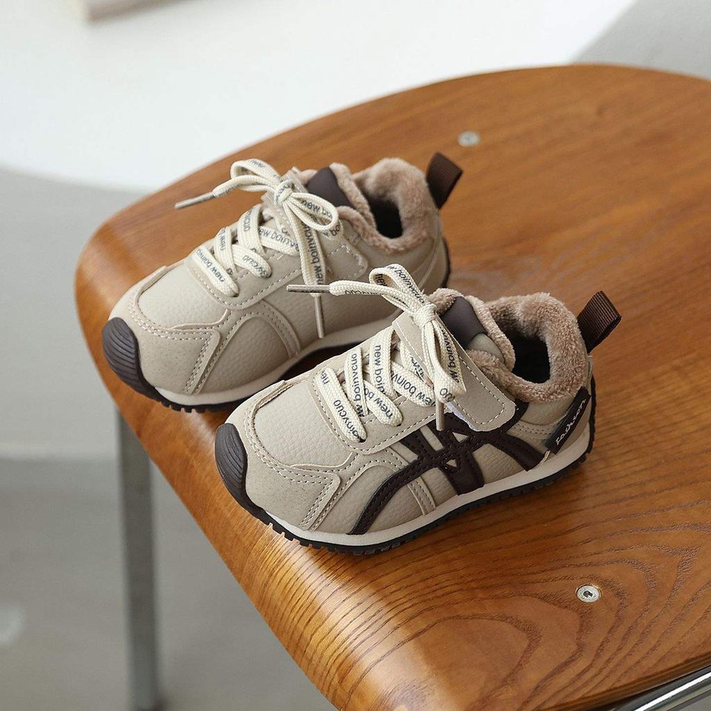 Children's Forrest Gump Shoes 2025 Leather New Spring and Autumn Sports Shoes Boys Versatile Casual Shoes 1-7 Years Old Female Toddler