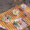 Folding Tableware Set Portable Bowl Plate Chopping Board Light Weight Camping Tableware for Camping and Backpacking