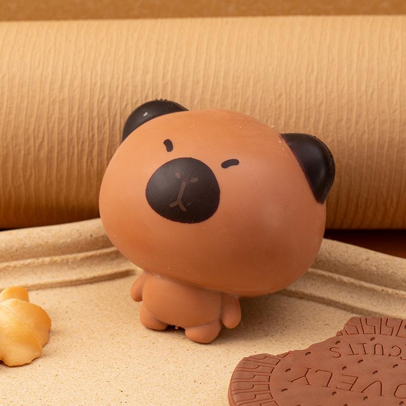 Cartoon-Wasserschwein Squishy Stressabbau Spielzeug Kneten Entspannen Fidget Ablenkungsspielzeug Kapibara Stressball Neuheit Partygeschenk Schreibtisch Dekoration