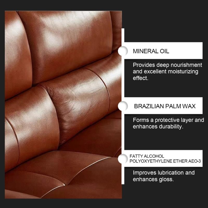 Mehrzweck Lederpflege Lederrestaurierung Stellt Weichheit & Elastizität für Möbel & Autoinnenausstattungen wieder her