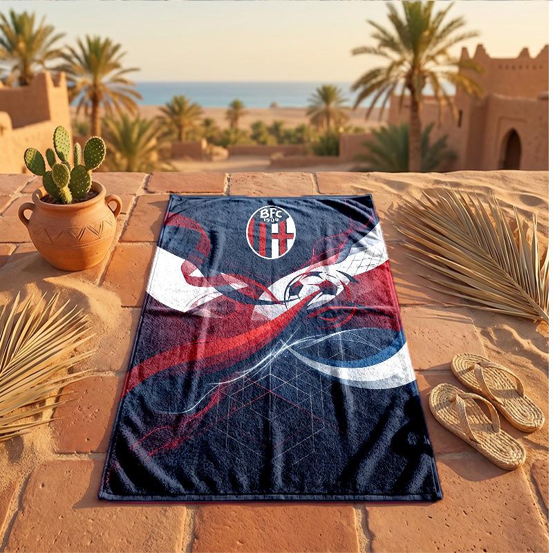 Bologna FC Print Mikrofaser Strandtuch Schnelltrocknend Saugfähig Großes Handtuch für Strand Schwimmen Reisen