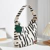 Niche Design New Women's Bag Striped Contrasting Color Handbag Canvas Soft-sided Tote Bag Cute Large-capacity Shoulder Bag