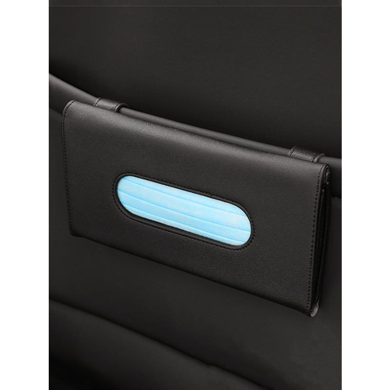 1 pz Scatola Porta Fazzoletti per Parasole Auto in PU