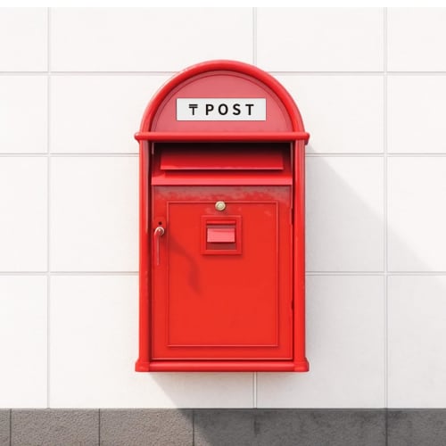 Vertical Postal Code Sign Plate with Double-Sided Tape, 2mm Acrylic Sticker, 15 X 3.58cm (1 Sheet)