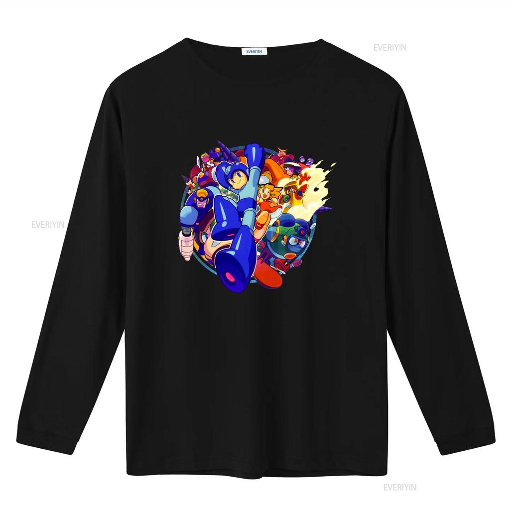 Mega Boy Rockman Collage Kunst Premium T-Shirt Japan Klassisches Spiel Vintage Gewaschen Bequem Streetwear Stilvoll Vielseitig homme