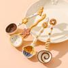 ZISIZ Cartoon Gingerbread Man Ceramic Soup Spoon