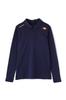 Golf Long Sleeve Tech Polo Shirt Border Heat 0 [New Balance] Women's (Shadow Pattern/KARUISHI Retention/Abrasion Resistance) / 012-3269501 121_Navy