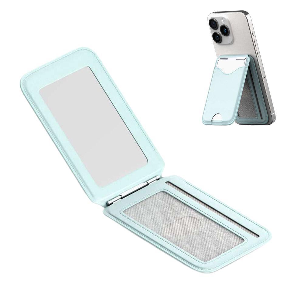 For MagSafe Card Holder With Mirror Multi-Card Slot Wallet Card Holder Stand Magnetic Multi-Card Slot Case For IPhone 17 16 15