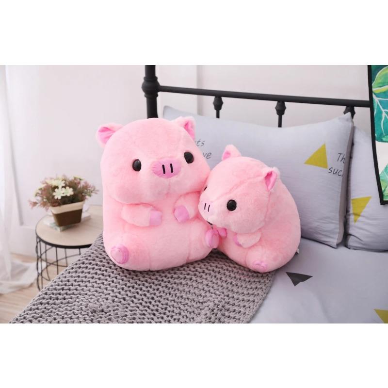 Soft Love Pink Pig Plush Pillow Stuffed Super Cute Round Pig High Quality  Doll Gift For Childre Birthday Gift
