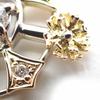 [Used] K18/PG/WG Diamond Flower Pendant Top/j7-10