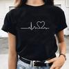 Than Heart Tshirt Harajuku Style Fashion Than Heart Love Simple Fashion Loose Tshirt Unisex Ins Tops Tee
