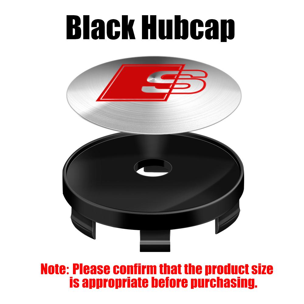 2026 4Pcs 60/63/68mm Car Wheel Center HubCap Rim Cover Auto Huncaps For 4YGYE C7 C6 C5 B5 B6 B7B8 Q5 Q7 TT A1 A3 A4 A5 RS3 Accessories