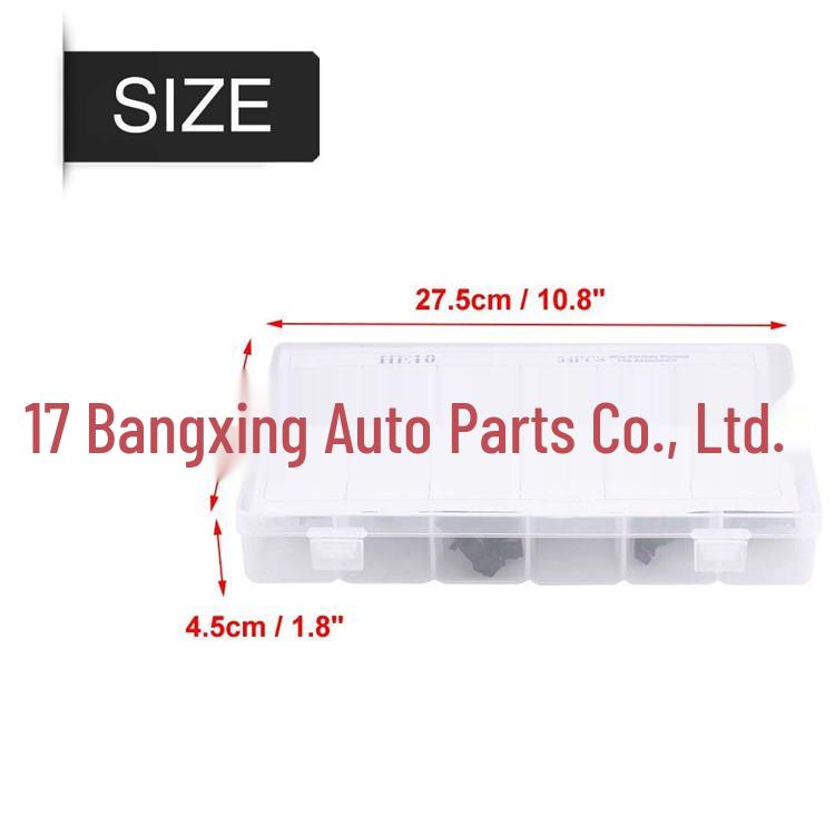 54PCS Car Snap Fasteners & Wiring Harness Clips with Nylon Binding Tape