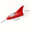 Universal Car Shark Fin Antenna with Solar Energy Led Warning Light Auto Radio Signal Aerial Roof Anticollision Safety Lights