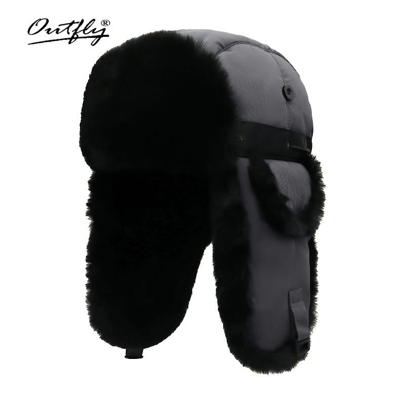 New Long-haired Men Ride Electric Vehicles In Winter, Cold-proof Thickened Thermal Hat, Fleece Ear Protector Cotton Hat