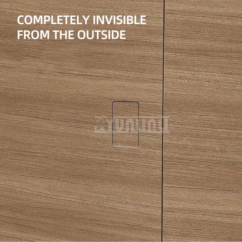 Invisible Room Door Lock Press Type Concealed Handle Hidden Outward-Opening Wooden Magnetic Door Handle Door Lock 2025 NEW