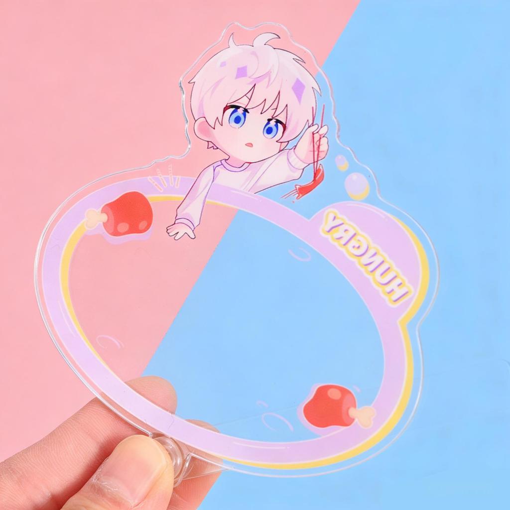 Acrylic Celebrity Card Stick: Custom Cartoon Photo Support Ornament