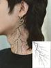 1Pc Black Vein Lightning Temporary Tattoo, Realistic Looks Like Real Tattoo, Waterproof, Lasts 3-5 Days, Goth/Dark