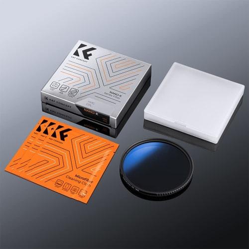 K&F Concept 67mm PL Filter Circular Contrast Reflection Adjustment Lens Filter High Transmittance Thin Frame Circular Polarizing Filter CPL Filter 3 C