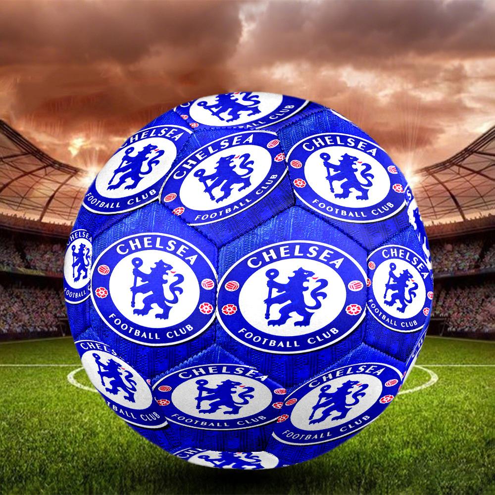 football club F.C Print Size 5 Soccer Ball, Standard Match Football for Sports Game and Team Practice, Ideal Gift for Soccer Fans