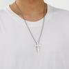 Baseball Pattern Cross Necklace Stocking Stuffers Stainless Steel Cross Pendant Christmas Gifts Characteristic