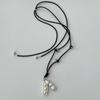 Fashion Exquisite Bean Pod Pearl Pendant Necklace Simple Versatile Long Sweater Chain Pendant Necklace Jewelry Accessories Gifts
