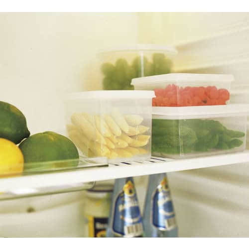 Shinki Synthetic Tombow Natural Sealware Storage Container, Antibacterial, Microwave-Safe, Deep, 3L, 20cm W x 15cm D x 13.5cm H, OF-2, Made in Japan