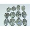 460Cts. Natural Marcasite Oval Shape Cabochon Loose Gemstone 12 Pcs Lot C-316