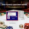 2026 Mahjong Cards Official Revision, Large Print Easy To Read, American Mahjong Reference Cards for Enthusiasts Ginners, 4 Pack